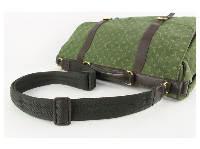 Louis Vuitton Borsa per pannolini Messenger Mini Lin Sac Maman con monogramma kaki - vista 8