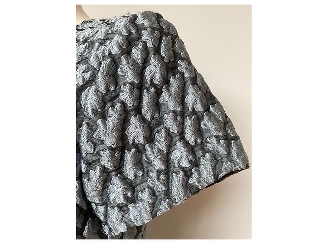 Tara Jarmon Kleid Blau Grau Polyester Größe L - Ansicht 10