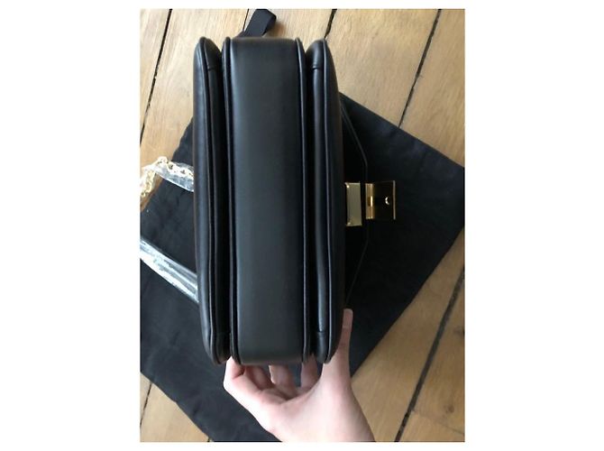Borsa Céline Classic C Nera in Pelle di Vitello con Hardware Oro Nero Gold hardware - vista 5