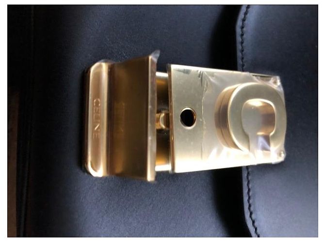 Borsa Céline Classic C Nera in Pelle di Vitello con Hardware Oro Nero Gold hardware - vista 7