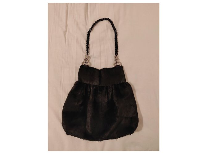 Simonetta Ravizza Furrissima Vintage-Tasche Schwarz - Ansicht 3