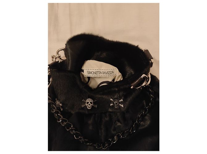 Simonetta Ravizza Furrissima Vintage-Tasche Schwarz - Ansicht 6