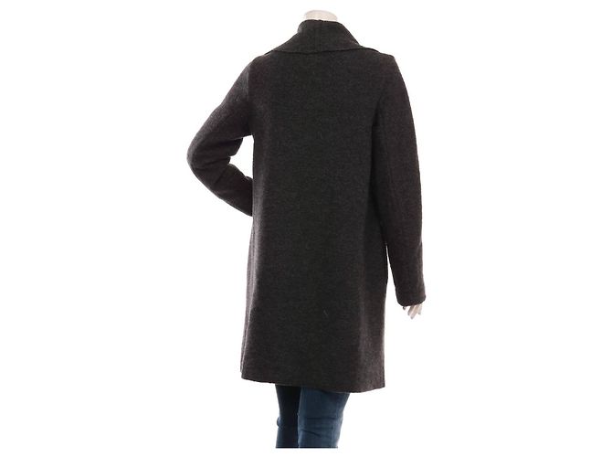 Abrigo IQ + Berlin de lana gris oscuro Talla 38 Gris antracita - vista 2