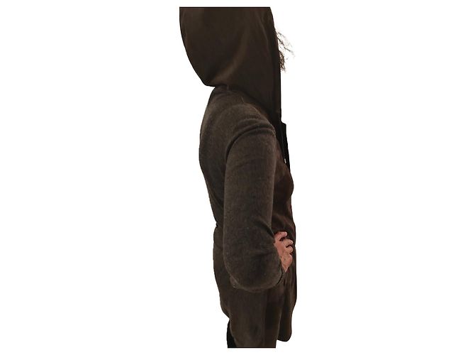 Brunello Cucinelli Sobrecamisa / abrigo bimaterial Gris - vista 2