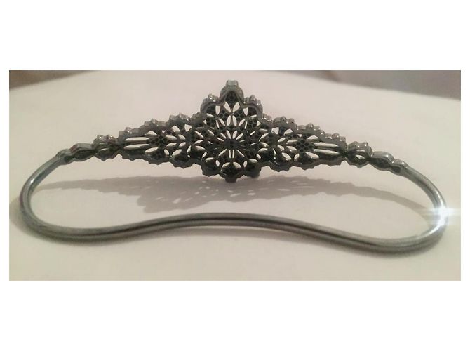 Autre Marque Gaydamak Bracciale da Mano Oro e Diamanti Neri Nero - vista 4