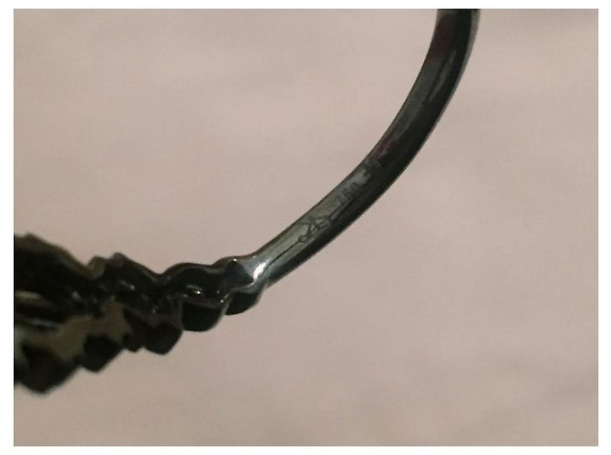 Autre Marque Gaydamak Bracciale da Mano Oro e Diamanti Neri Nero - vista 5