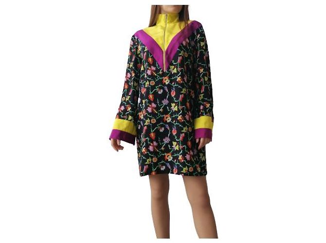 Emilio Pucci Emílio Pucci 2016 Resort Massimo Giorgetti Kleid Tobias Seidentunika Mehrfarben - Ansicht 2