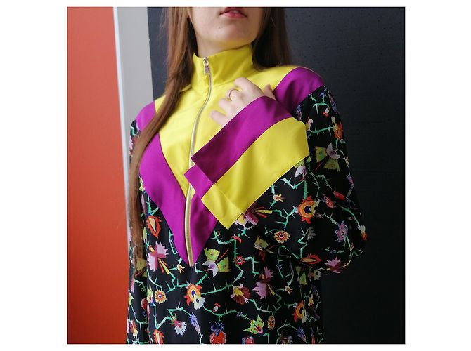 Emilio Pucci Emílio Pucci 2016 Resort Massimo Giorgetti Kleid Tobias Seidentunika Mehrfarben - Ansicht 4