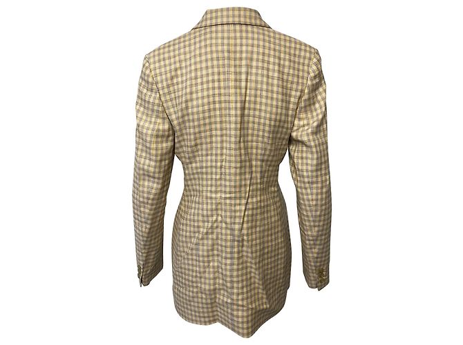 Autre Marque Acne Studios Gingham Blazer in Multicolor Cotton Multiple colors - view 2