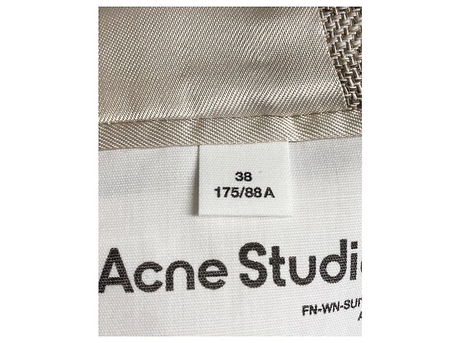 Autre Marque Acne Studios Gingham Blazer in Multicolor Cotton Multiple colors - view 4