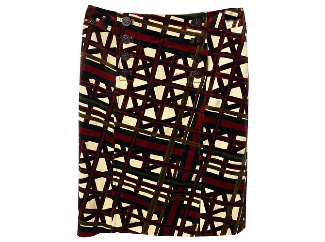 Gucci Gonna Fantasia in Cotone Multicolor Stampa python - vista 4