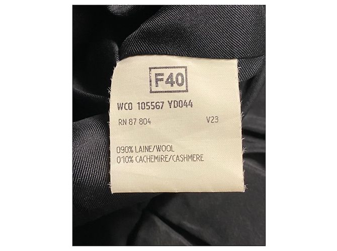 Blazer da sera Yves Saint Laurent Rive Gauche in lana nera - vista 4
