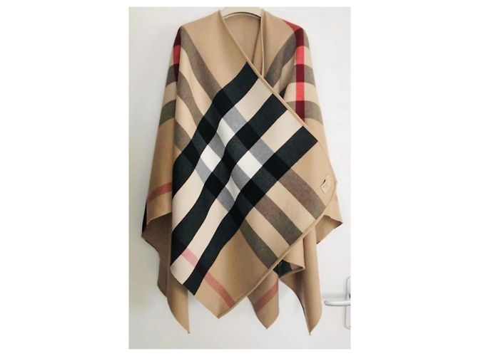 Poncho Cape Burberry Charlotte Wende Kamel Neu - Ansicht 2