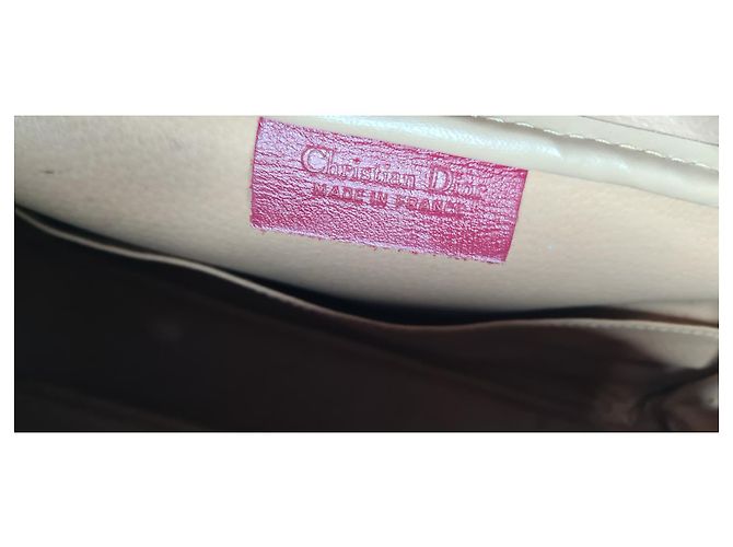 Pochette Dior in pelle rosso scuro Bordò - vista 5