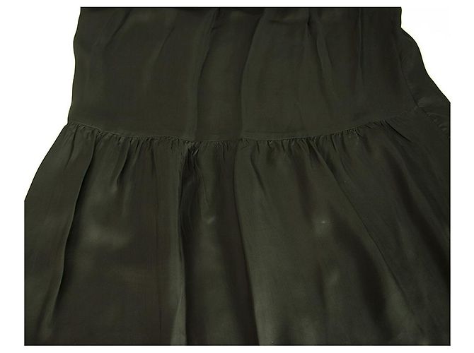 Autre Marque Masnada Schwarze Palazzohose mit elastischer Taille und weitem Bein Größe 40 - Ansicht 5
