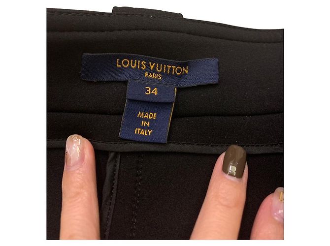 Louis Vuitton SPORTLICHER TECHNISCHER JERSEY-MINIROCK Schwarz - Ansicht 2