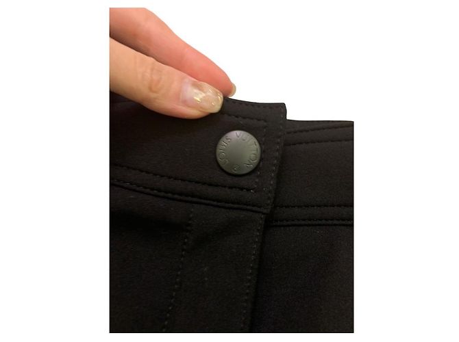 Louis Vuitton SPORTLICHER TECHNISCHER JERSEY-MINIROCK Schwarz - Ansicht 3