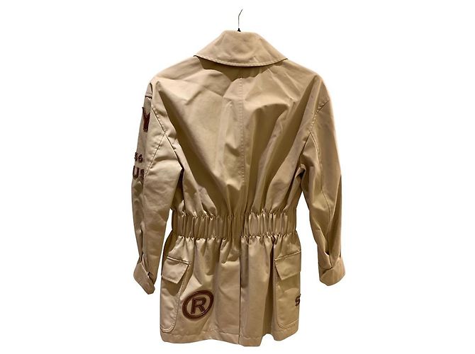 Burberry Horseferry logo applicato Giacca con zip Beige - vista 2
