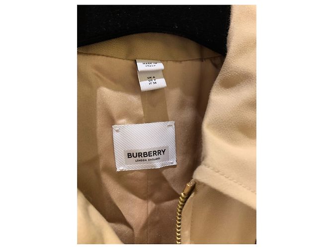 Burberry Horseferry logo applicato Giacca con zip Beige - vista 3