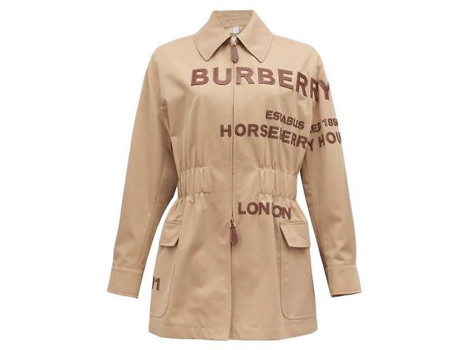 Burberry Horseferry logo applicato Giacca con zip Beige - vista 6