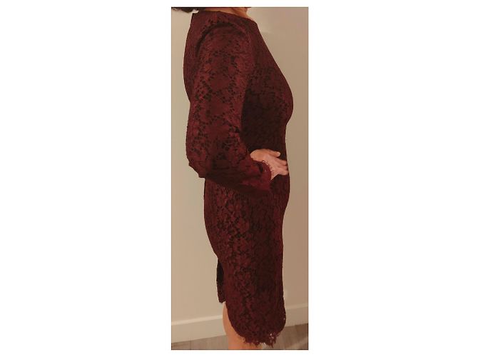 Dolce & Gabbana Midikleid Prune mit langen Ärmeln Pflaume - Ansicht 4