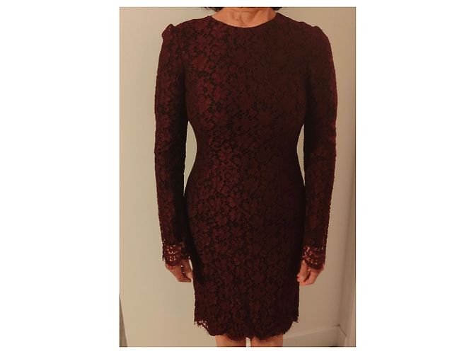 Dolce & Gabbana Midikleid Prune mit langen Ärmeln Pflaume - Ansicht 6