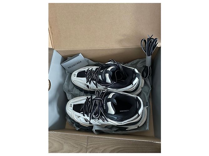 Balenciaga Track effetto sbiadito Nero - vista 2