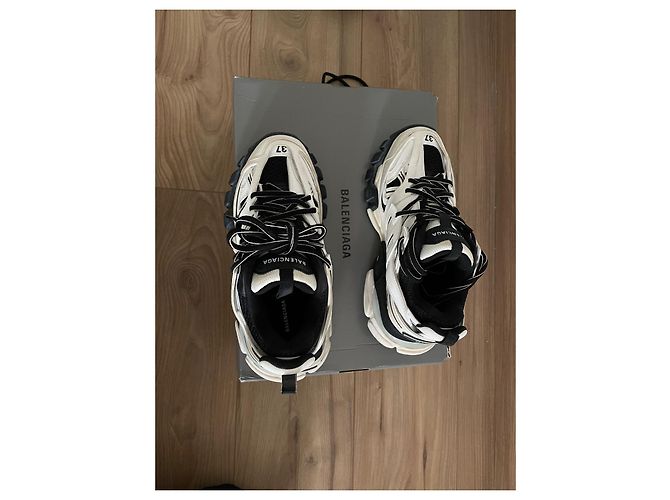 Balenciaga Track effetto sbiadito Nero - vista 3