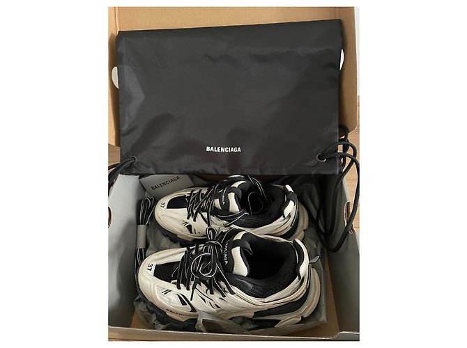 Balenciaga Track effetto sbiadito Nero - vista 4