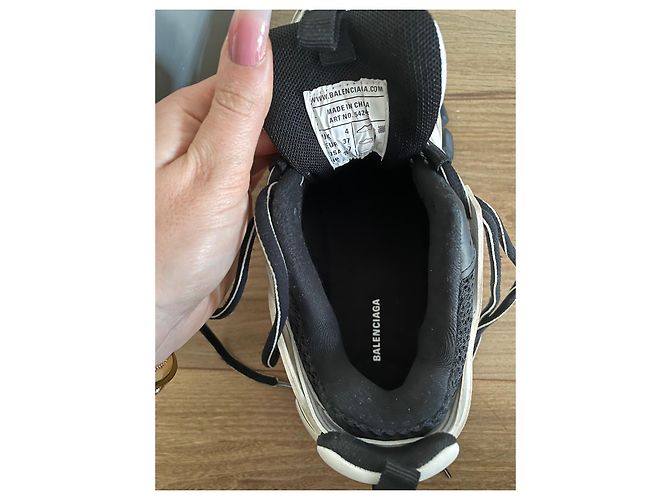Balenciaga Track effetto sbiadito Nero - vista 7