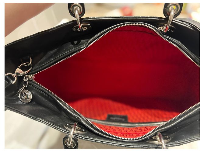 Borsa shopping Lady Dior Nero - vista 3
