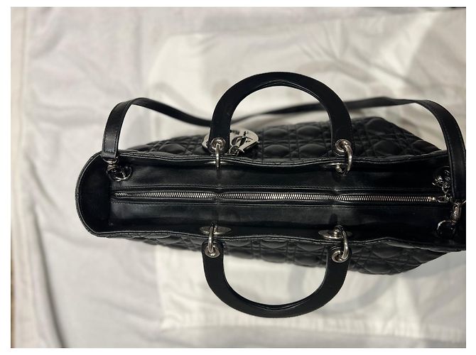 Borsa shopping Lady Dior Nero - vista 7