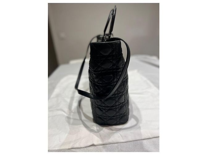 Borsa shopping Lady Dior Nero - vista 8