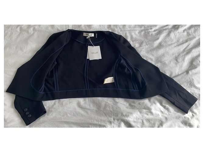 Giacca corta nera Diane Von Furstenberg Nero - vista 13
