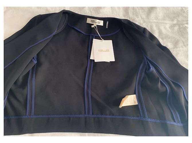 Giacca corta nera Diane Von Furstenberg Nero - vista 14