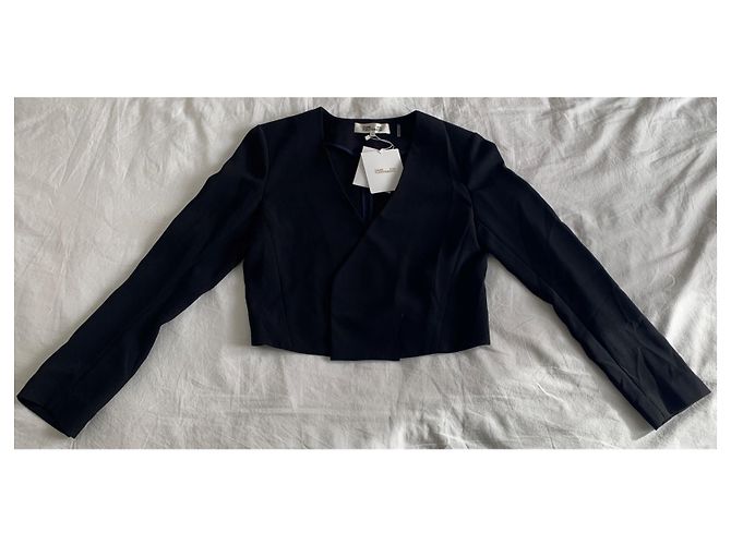 Giacca corta nera Diane Von Furstenberg Nero - vista 16