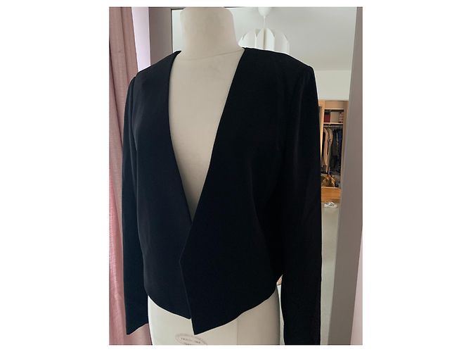 Giacca corta nera Diane Von Furstenberg Nero - vista 3