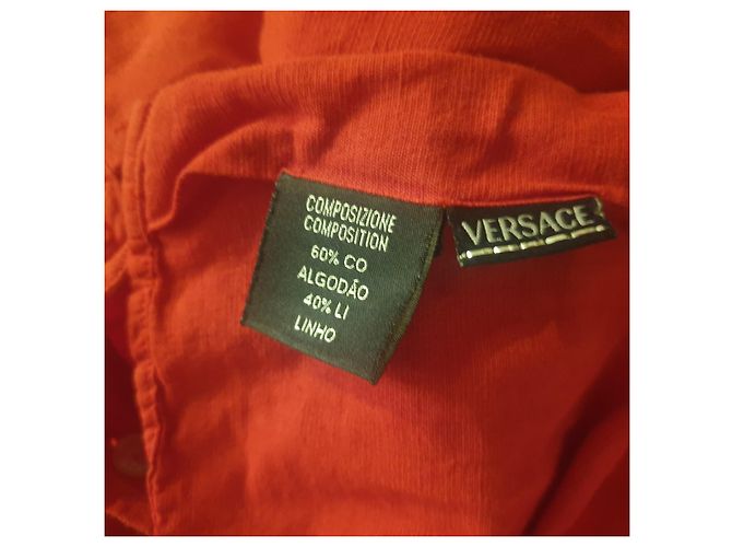 Versace Sport camicia rossa vintage Rosso - vista 5