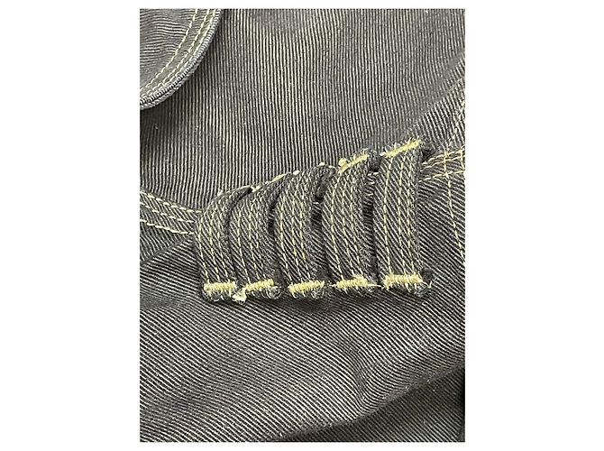 Giacca in denim Versace Couture nera e oro Nero D'oro - vista 10