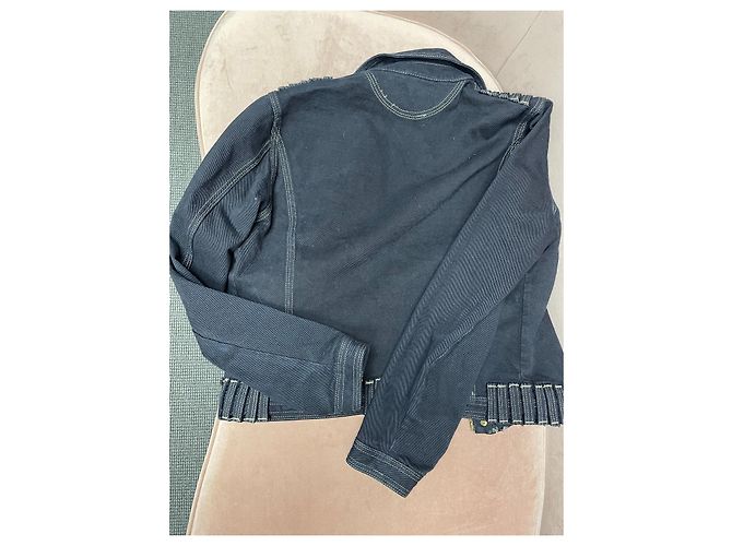 Giacca in denim Versace Couture nera e oro Nero D'oro - vista 2