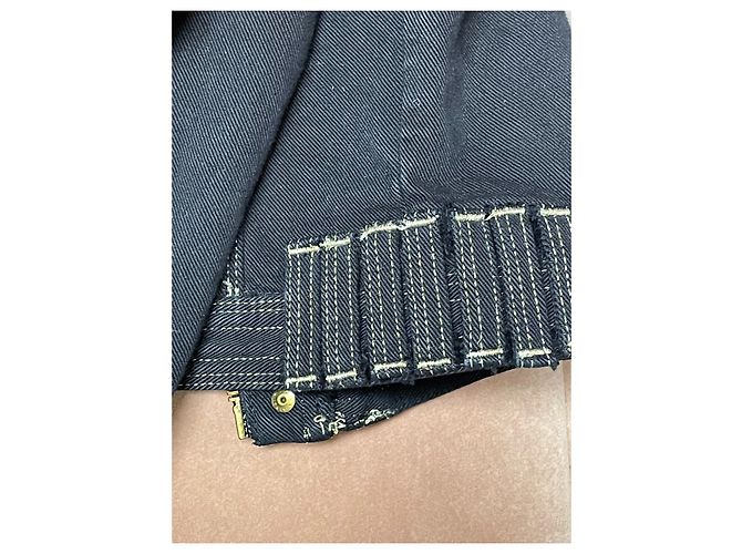 Giacca in denim Versace Couture nera e oro Nero D'oro - vista 3