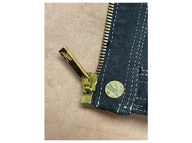 Giacca in denim Versace Couture nera e oro Nero D'oro - vista 7