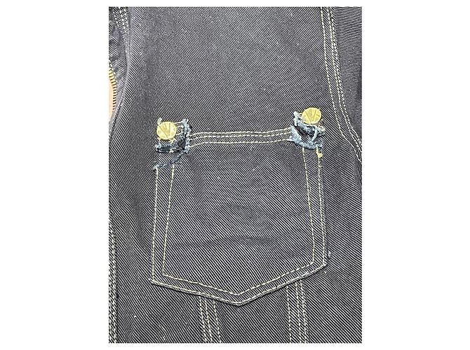 Giacca in denim Versace Couture nera e oro Nero D'oro - vista 8