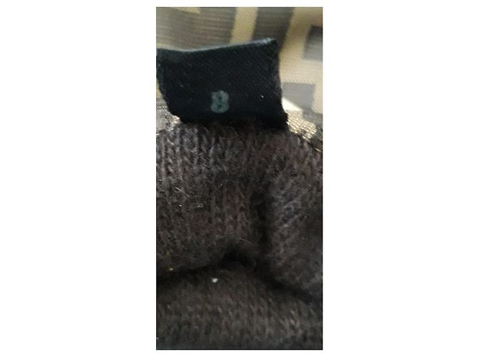 Paar Fendi T-Handschuhe 8 ES Braun - Ansicht 6