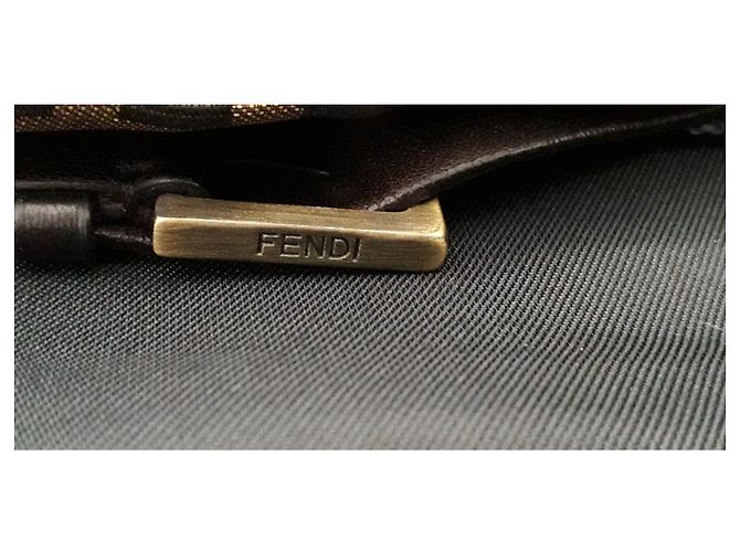 Paar Fendi T-Handschuhe 8 ES Braun - Ansicht 7
