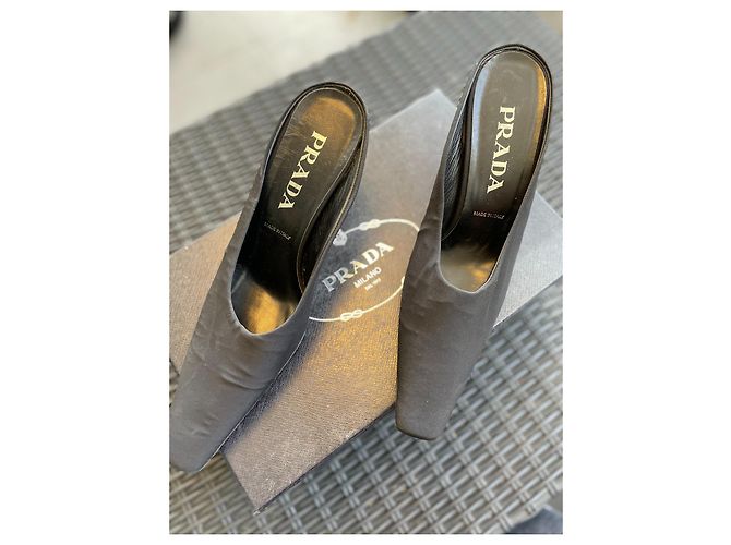 Prada Pantoletten mit Absatz Schwarz - Ansicht 2