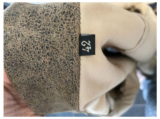 Jitrois Bikerjacke aus Lammleder Braun Beige - Ansicht 10