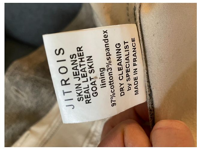Jitrois Bikerjacke aus Lammleder Braun Beige - Ansicht 13
