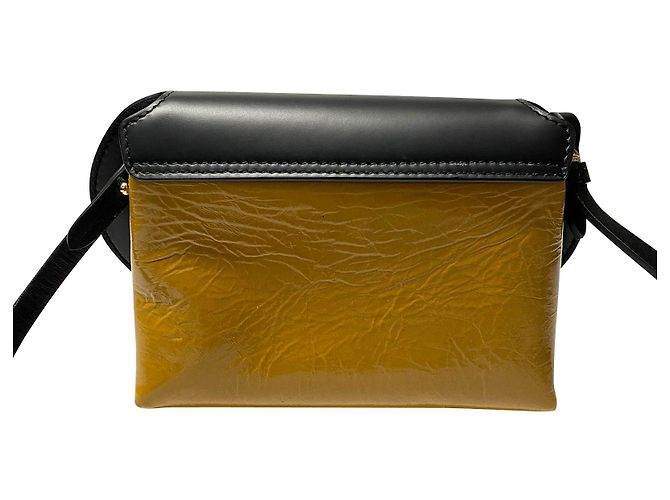 Bolso bandolera Smythson Mini Pillow en charol arrugado Negro - vista 4