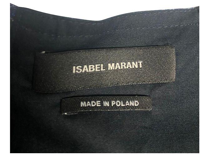 Isabel Marant Abito con maniche a sbuffo in poliestere multicolore - vista 5